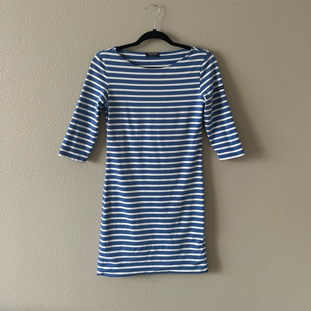 Saint James blue / white midi dress